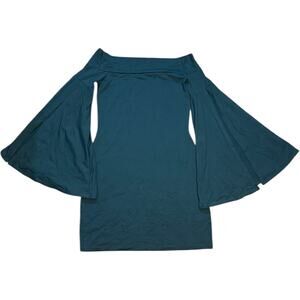 Susana Monaco Off the Shoulder Bell Sleeve Mini Dress